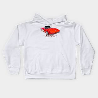 1961 Chevrolet Corvette Convertible Kids Hoodie